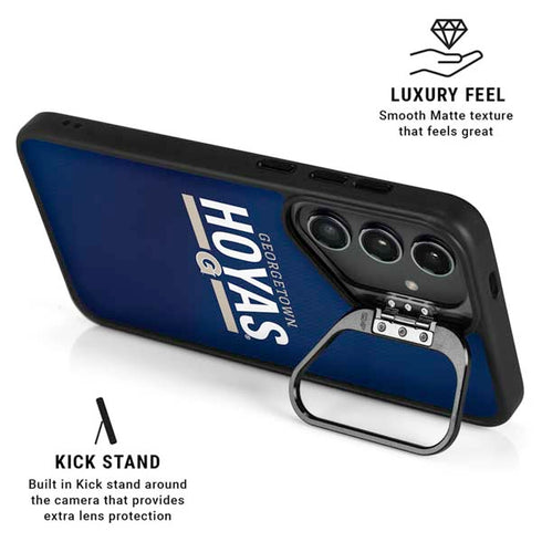 Georgetown University Hoyas Stripe Galaxy S24 FE Kickstand Case